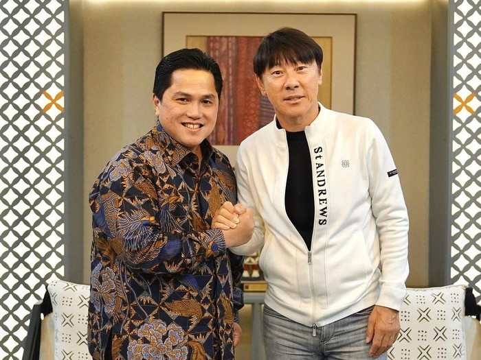 Erick Thohir dan Shin Tae-yong Sepakat Sampai 2027