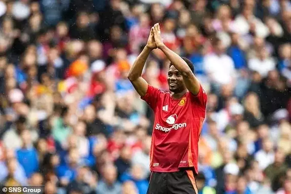 Rangers FC vs Manchester United, Di babak 1 Amad Bawa Red Devils Unggul 0-1