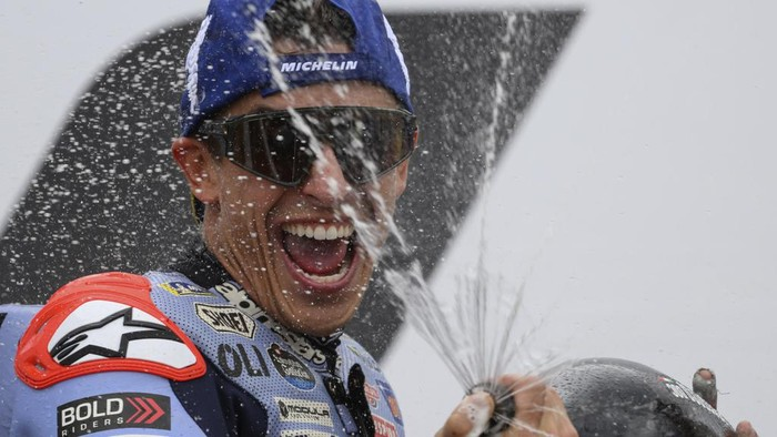 Pebalap Marc Marquez Naik Podium di MotoGP Jerman, Merasa Seperti sang Juara