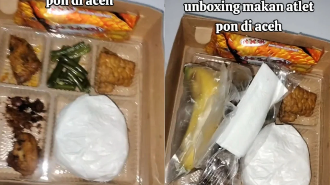 Penampakan Isi Nasi Kotak Atlet PON Aceh-Sumut, Warganet: Perih!