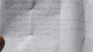 Isi Surat Tebusan Sekuriti Perampok Sopir Taksi Online Wanita Yang Buang Korban Di Tol