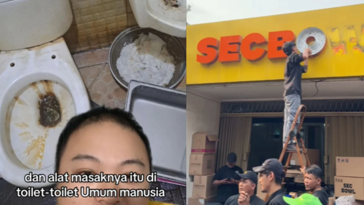 Geger! Restoran Rice Bowl Kegep Cuci Alat Masak Di Toilet Kotor, Berujung Tutup Permanen