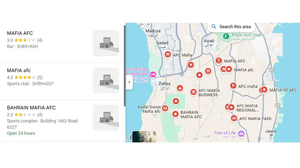 Kemarahan Netizen Belum Reda, Peta Bahrain Dinamai ‘AFC Mafia’ Di Google Maps