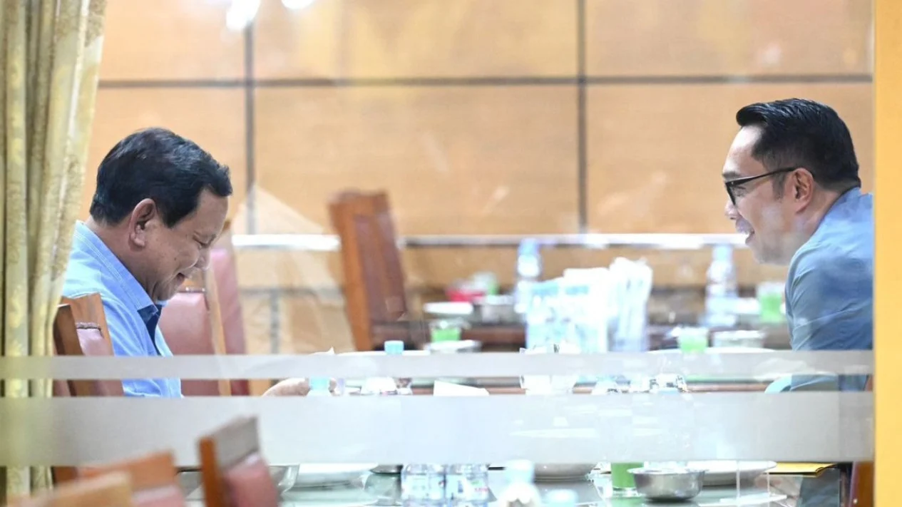 Momen RK Makan Malam Bareng Prabowo, Diberi Nasihat Agar Tetap Semangat